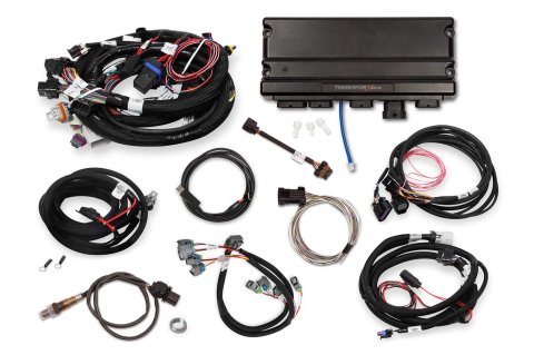 Holley Terminator X MAX Engine Management Systems 550-934T Systems, MAX, 8-EV6 Injectors, 8-Coils, Trans Control, Analog, USB Tune Cable, Chevy, LS, 5.7L, 1x Cam, 24x Crank, Kit