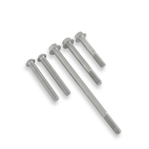 Holley Alternator Bracket Bolt Kits 97-419 Bolts, Replacement, Allen/Hex Head, Steel, Natural, for 20-380, 97-409, High-Mount Accessory Drive, Ford, 7.3L Godzilla, Kit