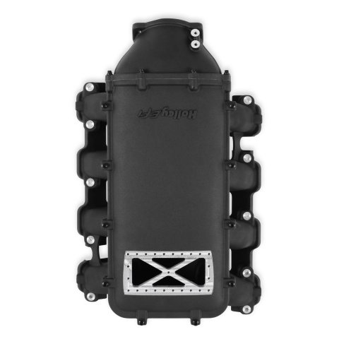 Holley EFI LT1 Gen V Ultra Lo-Ram Intake Manifolds 300-717BK Manifolds, EFI, LT1, V, Lo-Ram, Multi-port Injection, 105mm Bore, Standard Deck, Aluminum, Black, Chevy, 5.3L, 6.2L, Each