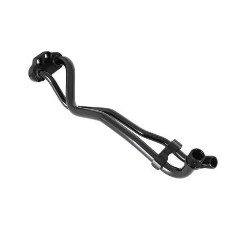 Holley Air Conditioning Line Kits 97-444 Hoses and Lines, A/C Line, Aluminum, Black, Passenger Side, Ford, Small Block, Kit