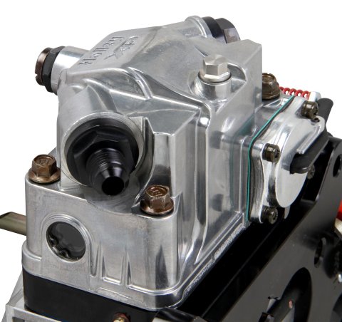 Holley Aluminum Ultra XP 650 CFM 4-Barrel Carburetor 0-80812BKX Carburetors, XP, cfm, 4-barrel, Square Bore, Mechanical Secondaries, Dual Inlet, Shiny and Black Finish, Down-leg Booster, Each