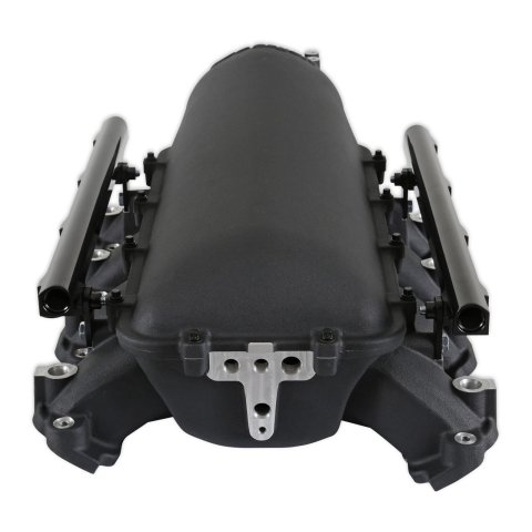 Holley EFI LT1 Gen V Lo-Ram Intake Manifolds 300-718BK Manifolds, EFI, LT1, V, Lo-Ram, Multi-port Injection, 105mm Bore, Standard Deck, Aluminum, Black Finish, Chevy, 5.3L, 6.2L, Each