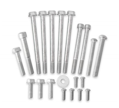 Holley Water Pump Manifold Hardware Kits 97-162 Fasteners, Holley, LT/LS Cooling Manifold, Replacement, Hardware, Steel, Cadmium Finish, GM, Gen III/IV, LS Engines, Kit