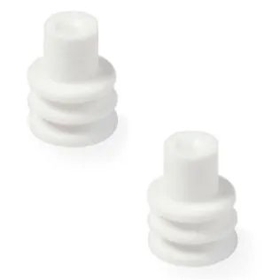 Holley Weatherproof Seals 571-111 Wiring Connector Replacement Parts, EFI, Replacement, Weather Seal, White, GT150, 20-24 gauge wire, 100-piece, Set