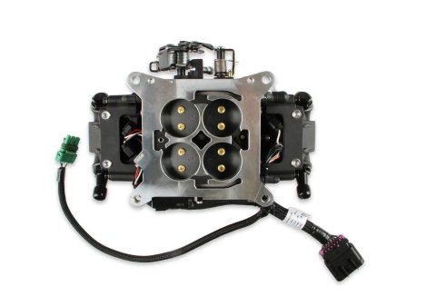 Holley Terminator X Stealth 4150 EFI Fuel Injection Systems 550-1002 Systems, X, EFI, Four Injectors, Throttle Body, Speed Density, Aluminum, Black, Tunable, Kit