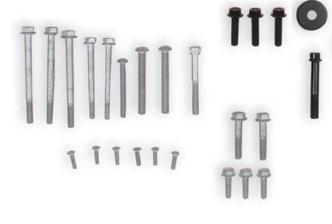Holley Engine Accessory Bracket Components 97-303 Components, Replacement, Hardware, Steel, Nickel Finish, for Cooling Manifold, 20-242, Chevy, Big Block, Kit