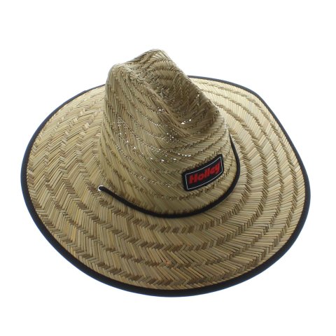 Holley Tonal Straw Hats 10456-LGHOL Hats, Hat, Black/Red Logo, "Sticker Bomb" Graphics, Under Brim , Black Brim, Drawstring, 23.25 in. Inner Diameter, Large, Each