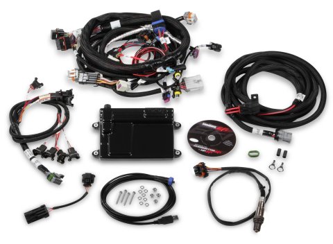 Holley HP EFI ECU and Harness Kits 550-607 Engine Management Systems, EFI, Harness, Up to 16-Injectors, 8-Coils, Four Digital Inputs, Wideband, GM, LS2, LS3, LS7, Bosch O2, Kit