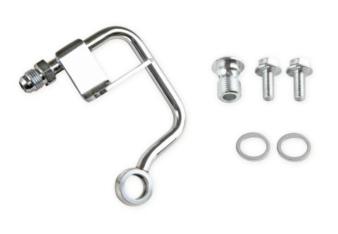 Holley Power Steering Hard Lines 198-203 Hoses and Lines, Steering, Line, Steel, Zinc Plated, Mid-Mount, fits GM Type II Pumps, Each