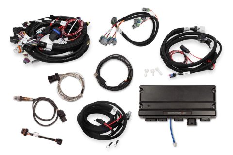 Holley Terminator X MAX Engine Management Systems 550-919T Systems, MAX, 8-EV6 Injectors, 8-Coils, Trans Control, Sensors, USB Cable, Chevy, LS, 5.7L, 1x Cam, 24x Crank, Kit