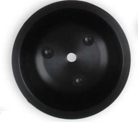 Holley Replacement Crankshaft Pulleys 97-317 Pulleys, Replacement, Serpentine Style, 7.88 in. OD, 6-Groove, Steel, Black, for Mid-Mount Accessory Drive Only, Chevy, 4.3-6.6L, Each