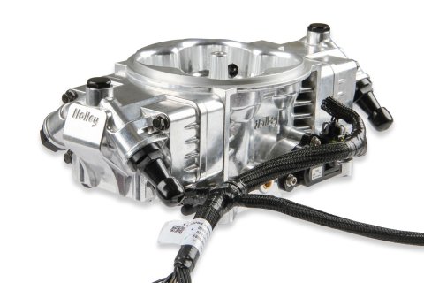 Holley Terminator X Stealth 4150 EFI Throttle Bodies 534-292 Bodies, X, EFI, Cable Actuation, Four Injectors, 100 lb/hr, Cast Aluminum, Shiny Finish, Includes Sensors, Each