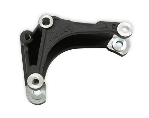 Holley Alternator Brackets 20-166BK Brackets, Low-Mount, Aluminum, Black, Chevy, Kit