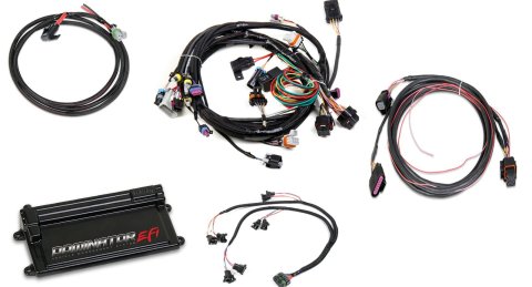 Holley Dominator EFI Vehicle Management Systems 550-657 Engine Systems, EFI, 24-EV1 Injectors, 12-Coils, Analog/Digital, Drive-by-wire, 1x Cam Sensor, Chevy, 5.7L, 6.0L, 24x Crank, Kit