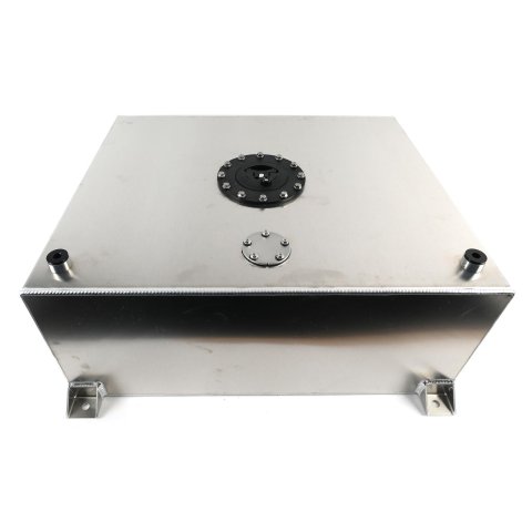 Holley Fuel Cells 19-216 Cells, Aluminum, 20 Gallon, Rear Sump, 24 in. Long, 20 in. Wide, 10 in. Tall, -10 AN, ORB Ports, Anti-Slosh Foam, 0-90 ohm, Sending Unit, Each