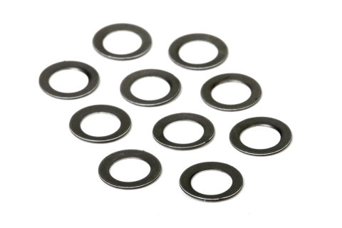 Holley Carburetor Discharge Nozzle Gaskets 1008-844 Gaskets, Nozzle, Aluminum, Center Nozzle, Holley, R4224, 10-piece, Set
