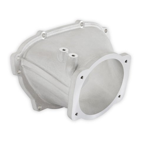 Holley EFI Throttle Body Adapters 300-714BK Adapter, Replacement, 105mm Adapter, Front-Feed, EFI, LT1, Gen V, Ultra Lo-Ram Intake, Black Finish, Each