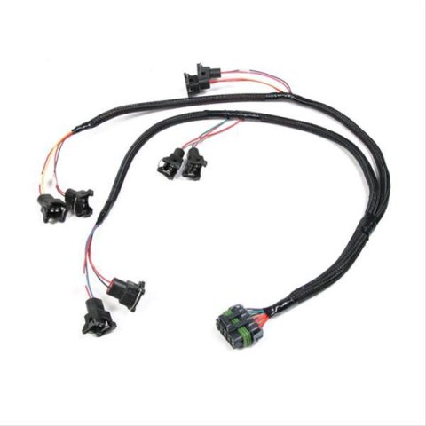Holley EFI Systems Wiring Harnesses 558-200 Harness, EFI, V8 Over Manifold, Bosch Injector Harness, for Avenger, Dominator, HP Systems, Chrysler, GM, Cylinder Orientation, Kit