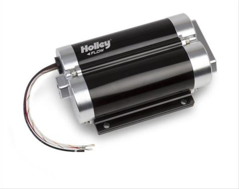 Holley Dominator Billet Fuel Pumps 12-1600-2 Pumps, Dominator, Billet, Black Anodized, Electric, External, 160 gph, 80 pci, 12v, -10 AN, O-ring Female Threads, No Bracket, Each