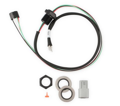 Holley Y Fittings 26-163 Wire Harness, Horse Shoe Bulkhead, 4-wire, Polymer, Black, 14 gauge wire, 24 in. Long, fits In-tank or Fuel Cell, Kit