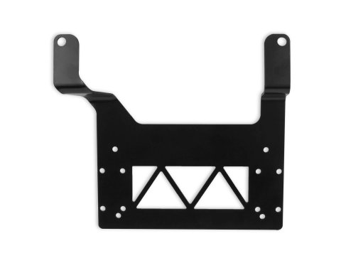 Holley ECU Mounting Brackets 554-157 Computer Brackets, EFI, HP, Terminator, Terminator X, Mount Bracket, Steel, Black, Passenger Seat, Ford, Mustang, Fox Body, Each