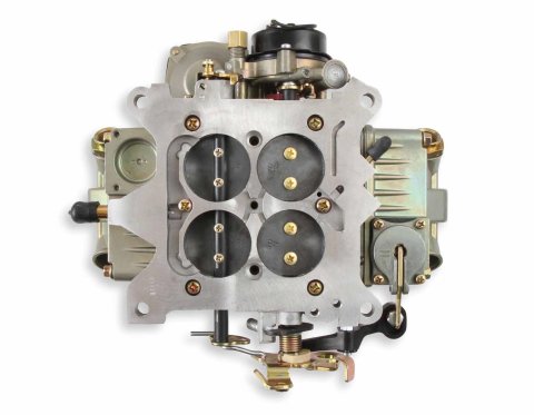 Holley Marine 750 CFM 4-Barrel Carburetor 0-9015-2 Carburetors, Marine, cfm, 4-barrel, Square Bore, Electric Choke, Vacuum Secondaries, Dual Inlet, Gold Dichromate, Down-leg Booster, Each