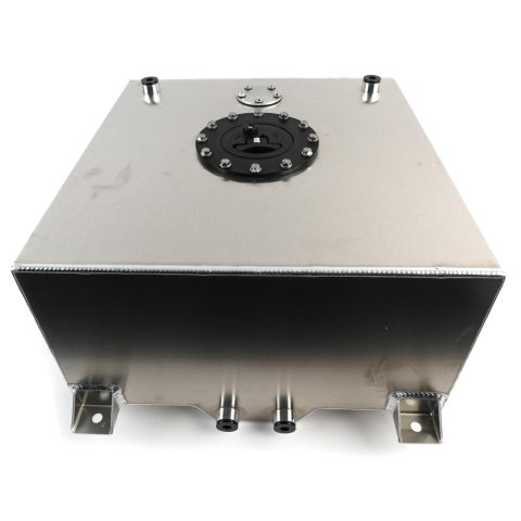 Holley Fuel Cells 19-212 Cells, Aluminum, 10 Gallon, Rear Sump, 17 in. Long, 17 in. Wide, 9 in. Tall, -10 AN, ORB Ports, Anti-Slosh Foam, 0-90 ohm, Sending Unit, Each