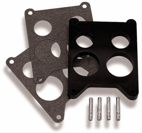 Holley Carburetor Insulator Gaskets 108-37 Gaskets, Gasket, 4-Barrel, Spread Bore, 0.625 in. Thick, Phenolic, Models 4165, 4175, Quadra-Jet, Each