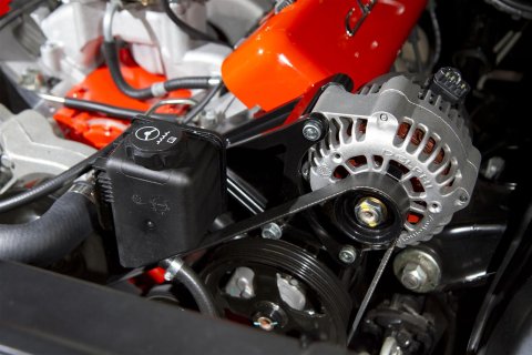 Holley LS Engine Alternator and Power Steering Brackets 20-135 Brackets, Aluminum, Natural, Chevy, Small Block LS, Each