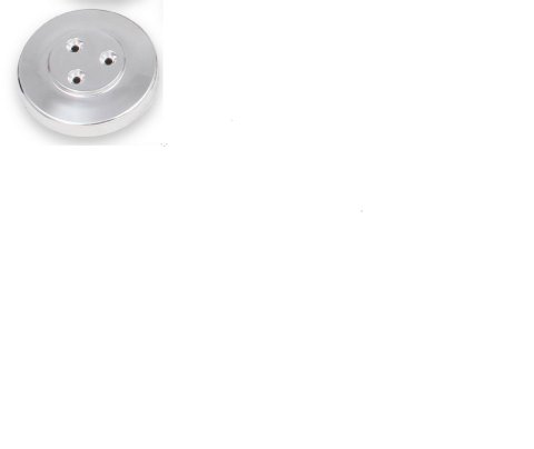 Holley Air Conditioning Compressor Pulley Covers 97-186 Clutch Covers, Holley, Cover, Aluminum, Polished Finish, Hardware included, for Sanden, SD7 Compressors, Each