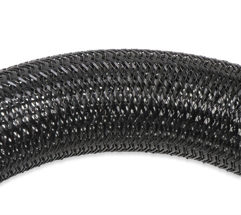 Holley Split Wire Looms 573-104 Convoluted Tubing, and Sleeves, EFI, Loom, Black Nylon, Slip-on Insulation, 0.375 in. I.D., 10 ft. Long, Each