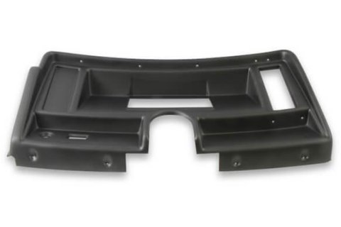 Holley EFI 6.86 in. Dash Bezels 553-387 Panels, EFI, Bezel, 5/32 Thick, ABS Material, Black Matte Finish, with Right Vent Only, Chevy, Nova, Each
