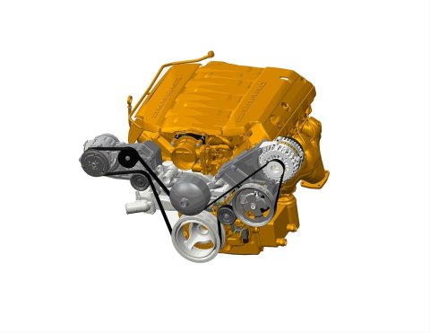 Holley High-Mount Complete Accessory Systems 20-170 Drive Systems, Mid-Mount, Serpentine, Water Pump, Power Steering, A/C, Pulleys, with Hardware, Natural Finish, Chevy, LT, 5.3L, 6.2L, Kit