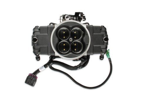 Holley Terminator X Stealth 4150 EFI Fuel Injection Systems 550-1005 Systems, X, EFI, Eight Injectors, Throttle Body, Speed Density, Aluminum, Black, Tunable, Kit