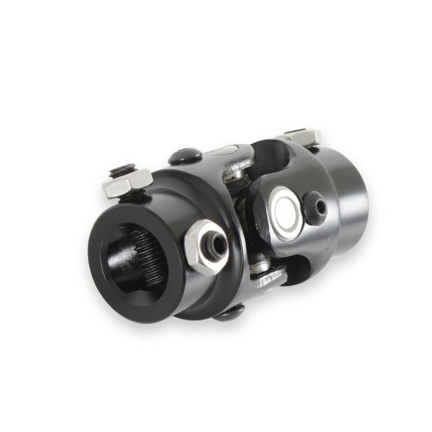 Holley Steering U-Joints 320-101 Joints, U-Joint, Single-Joint, Steel, Black Zinc, 3/4 in. 36-Spline, 3/4 in. DD, Hardware Included, Each