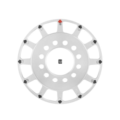 Holley Crankshaft Trigger Wheels 556-184 Crank Wheels, EFI, Replacement, 12-1X, Hall Effect, 6.56 in. Diameter, Aluminum, Silver, Ford, Small Block, Each