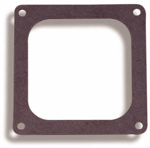 Holley Carburetor Base Plate Gaskets 108-84-2 Gaskets, Plate, Mounting, 4-Barrel, Dominator Flange, Open Center, 0.063 in. Thick, Fiber Material, Model 4500, Each