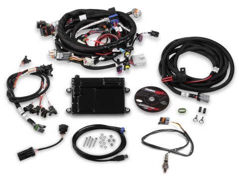 Holley HP EFI ECU and Harness Kits 550-607N Engine Management Systems, EFI, Harness, Up to 16-Injectors, 8-Coils, Four Digital Inputs, NTK O2, Wideband, GM, LS2, LS3, LS7, Kit