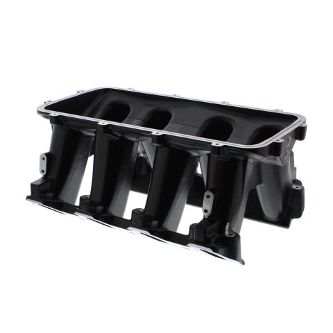 Holley LS Modular Hi-Ram Intake Manifold Bases 300-226BK Base, Hi-Ram, Base Only, Tunnel Ram, Aluminum, Black Ceramic Coated, Chevy, 4.8L, 5.3L, 5.7L, 6.0L, Cathedral Port, Each