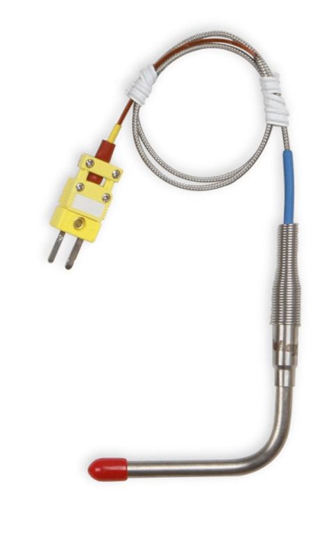 Holley EGT Probes 554-176 Data Acquisition Components, EFI, Probe, 90 Degree, Open End Tip, 22.75 in Harness, 1/4 in. Probe, Stainless Wire Cover, Each