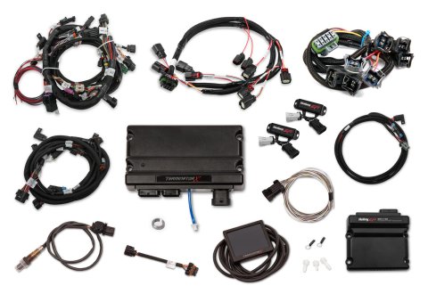 Holley Terminator X Engine Management Systems 550-1212 Systems, X, Up to 8-EV1 Injectors, 8-Coils, Analog Input, O2 Sensor, Plug-and-Play, 3.5 in. Controller, Ford, 5.0L, Kit