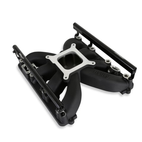 Holley EFI Gen III Hemi Single Plane Intake Manifolds 300-930BK Manifolds, EFI, Hemi, Plane, Multi-port, Aluminum, Black Finish, Chrysler, Dodge, Jeep, Ram, 5.7L, 6.1L, 6.4L, Each