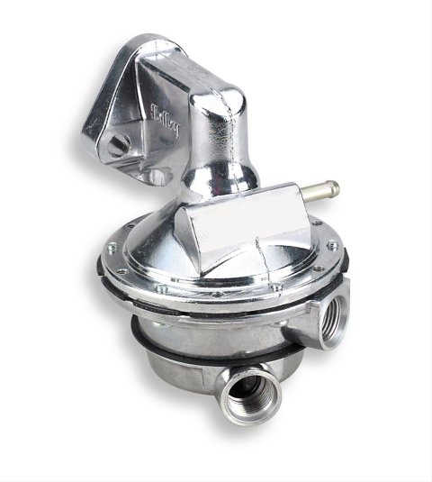 Holley Mechanical Fuel Pumps 712-327-11 Pumps, Holley, Mechanical, Marine, 110 gph, 416 lph, 6.5-8 psi, Female Inlet/Outlet, 3/8 in.-NPT, includes Fuel/Vapor Tube, Chevy, 4.3-6.6L, Each