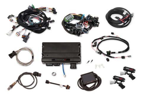 Holley Terminator X Engine Management Systems 550-1216 Systems, X, Up to 8-EV1 Injectors, 8-Coils, Analog, O2 Sensor, Plug-and-Play, 3.5 in. Controller, Ford, 4.6L, 5.4L, Kit
