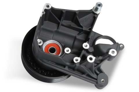Holley Power Steering Brackets 97-334BK Brackets, Aluminum, Black Finish, Grooved Pulley, Black, for GM LT5 System-Wet Sump, with Long Spacer, Each