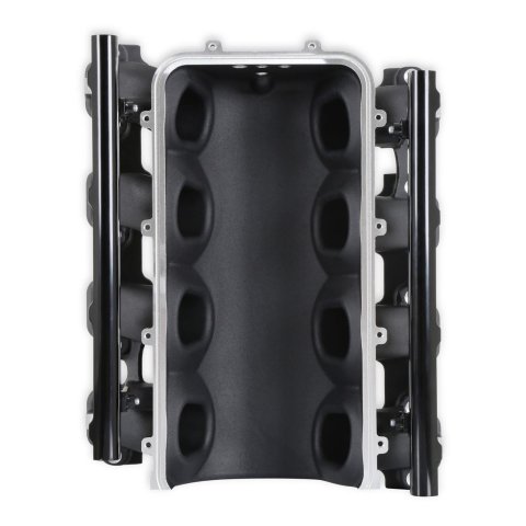 Holley EFI LT1 Gen V Ultra Lo-Ram Intake Manifolds 300-713BK Manifolds, EFI, LT1, V, Lo-Ram, Base Only, Multi-Port Injection, Standard Deck, Aluminum, Black, Chevy, 5.3L, 6.2L, Each