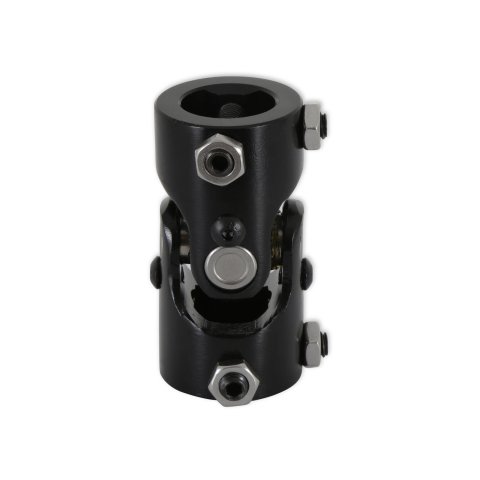 Holley Steering U-Joints 320-103 Joints, U-Joint, Single-Joint, Steel, Black Zinc, 1 in. DD, 1 in. DD, Hardware Included, Each