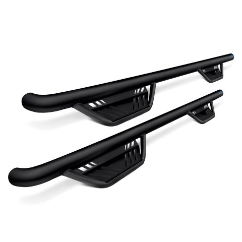 LUND Terrain HX Step Bars for 2010-2013 4RUNNER - 34641770 Nerf and Bars, Bars, Steel, Gloss Black Powdercoated, 3.00 in. Diameter, Toyota, Pair