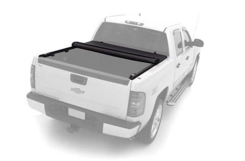 LUND Genesis Elite Roll-Up Soft Tonneau Covers for 2005-2011 DAKOTA, 2006-2009 RAIDER - 96887 Cover, Soft, Twill, Black, Dodge, Mitsubishi, RAM, 6.5 ft. Truck Bed Length, Each