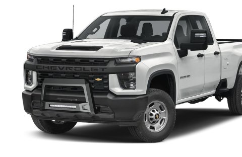 LUND Revolution Bull Bars with Integrated LED Light Bar for 2019-2024 2500, 3500 - 86521308 Bar, Revolution, Bar, One-piece, Steel, Black Powdercoated, Ram, Each